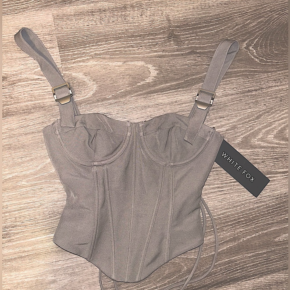 Brand new gray corset